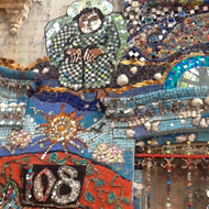 Mosaic of an Angel on a Wall